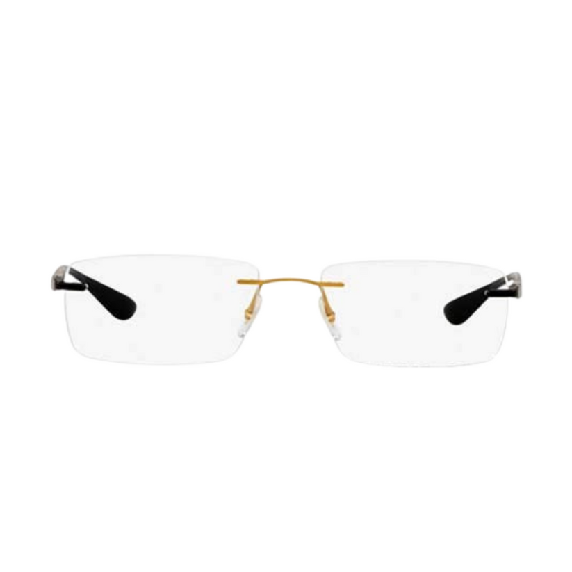 Ray-Ban Brushed Gold Rimless Eyeglasses for Men RB8724 1201/54 – Lenstrack