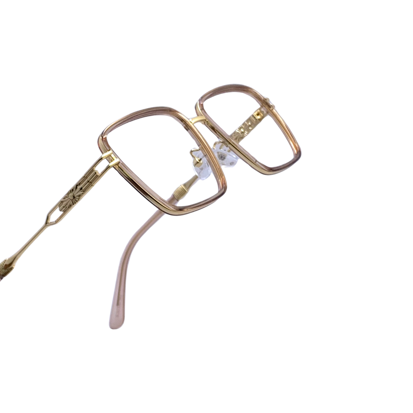 ALFA "Mercury" Gold Square Unisex Eyeglasses 23065 C5/14 58