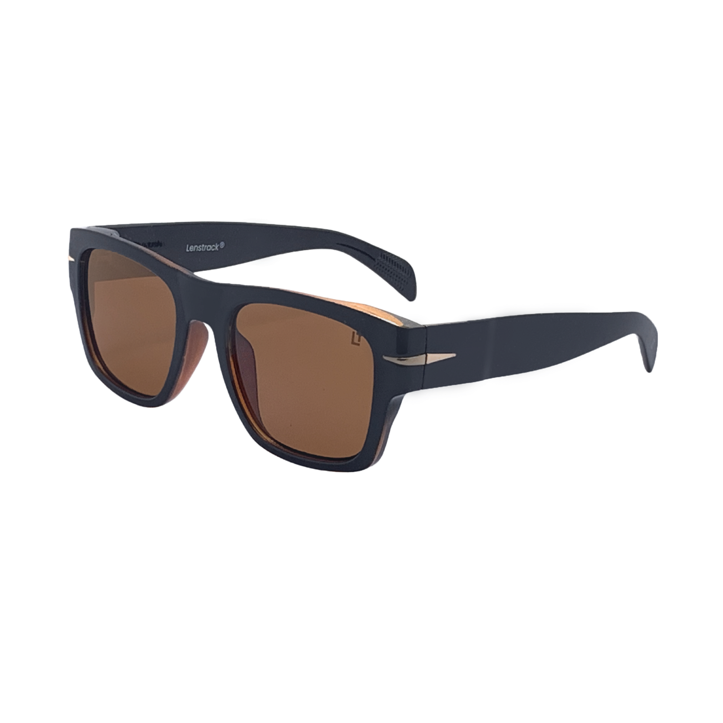 Hip Hop Brown Square Unisex  Sunglasses