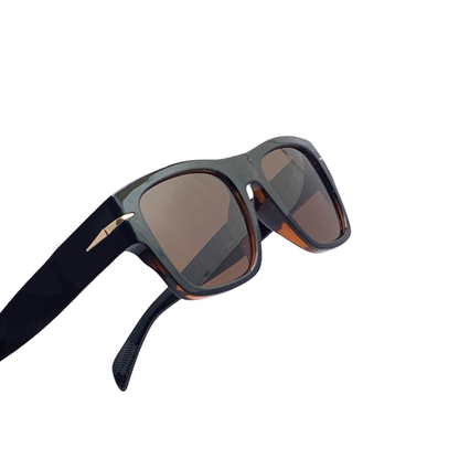 Hip Hop Brown Square Unisex  Sunglasses