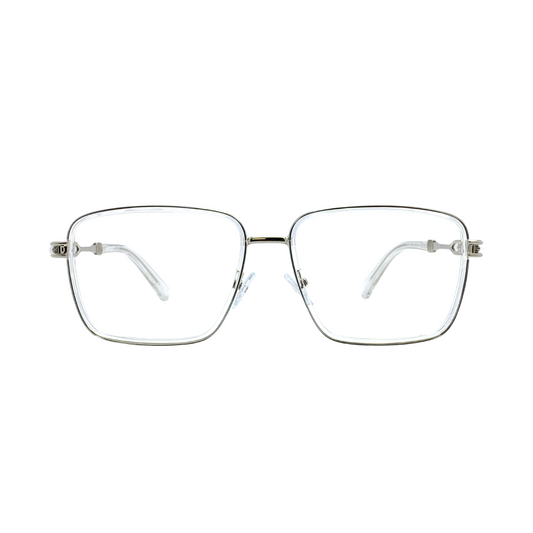 ALFA "Mercury" Silver Square Unisex Eyeglasses 23065 C3/T 58