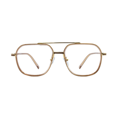 ALFA "Vienna" Gold Aviator Eyeglasses for Men 23008 C5/14 58