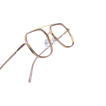 ALFA "Vienna" Gold Aviator Eyeglasses for Men 23008 C5/14 58