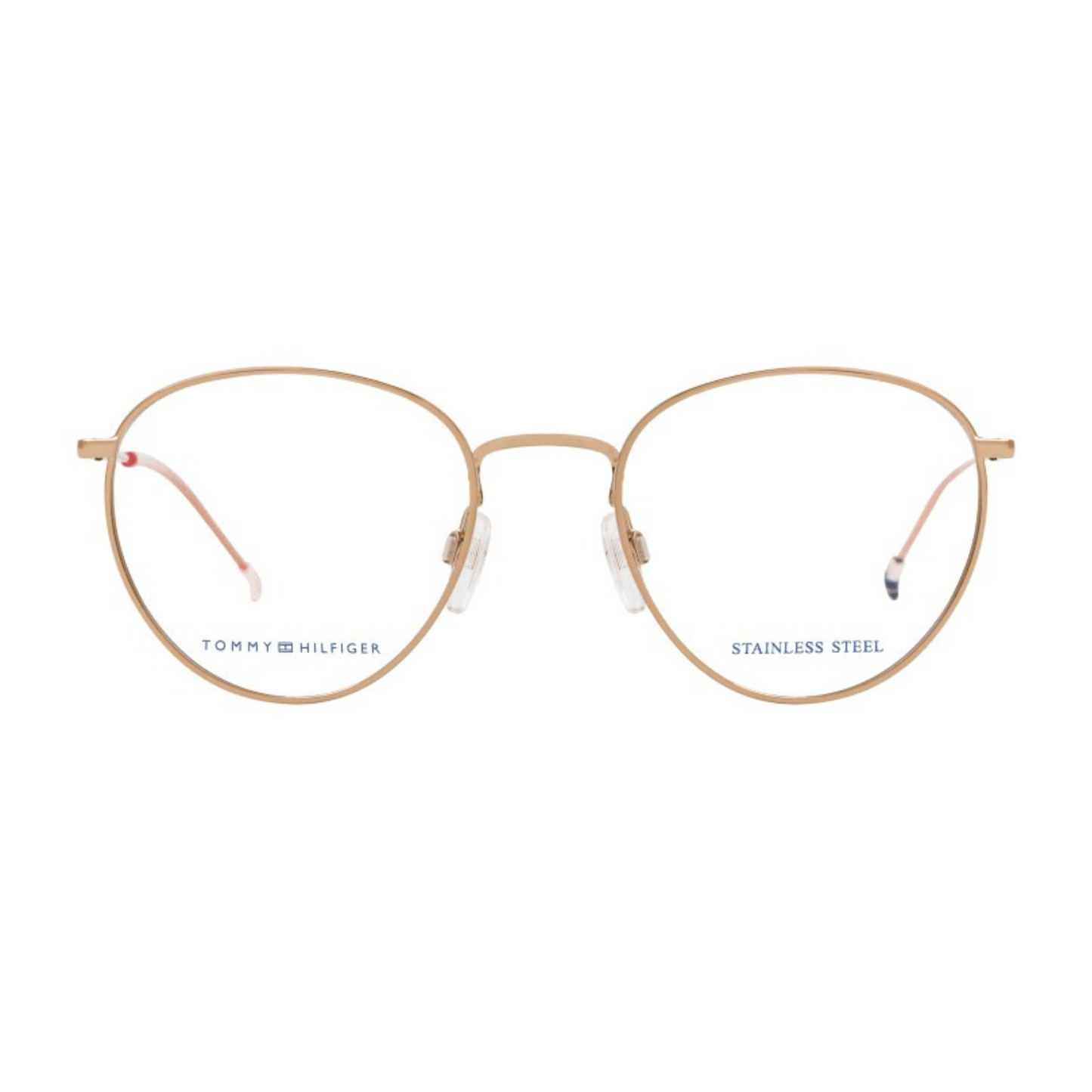 Tommy Hilfiger Shiny Gold Copper Oval Unisex Eyeglasses TH1727 DDB