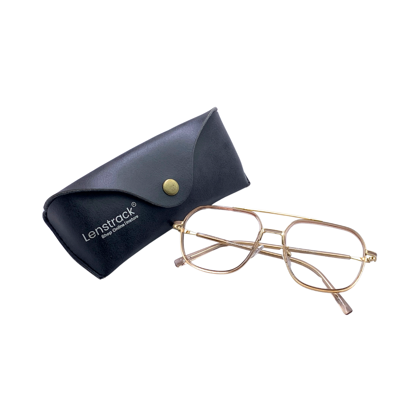 ALFA "Vienna" Gold Aviator Eyeglasses for Men 23008 C5/14 58