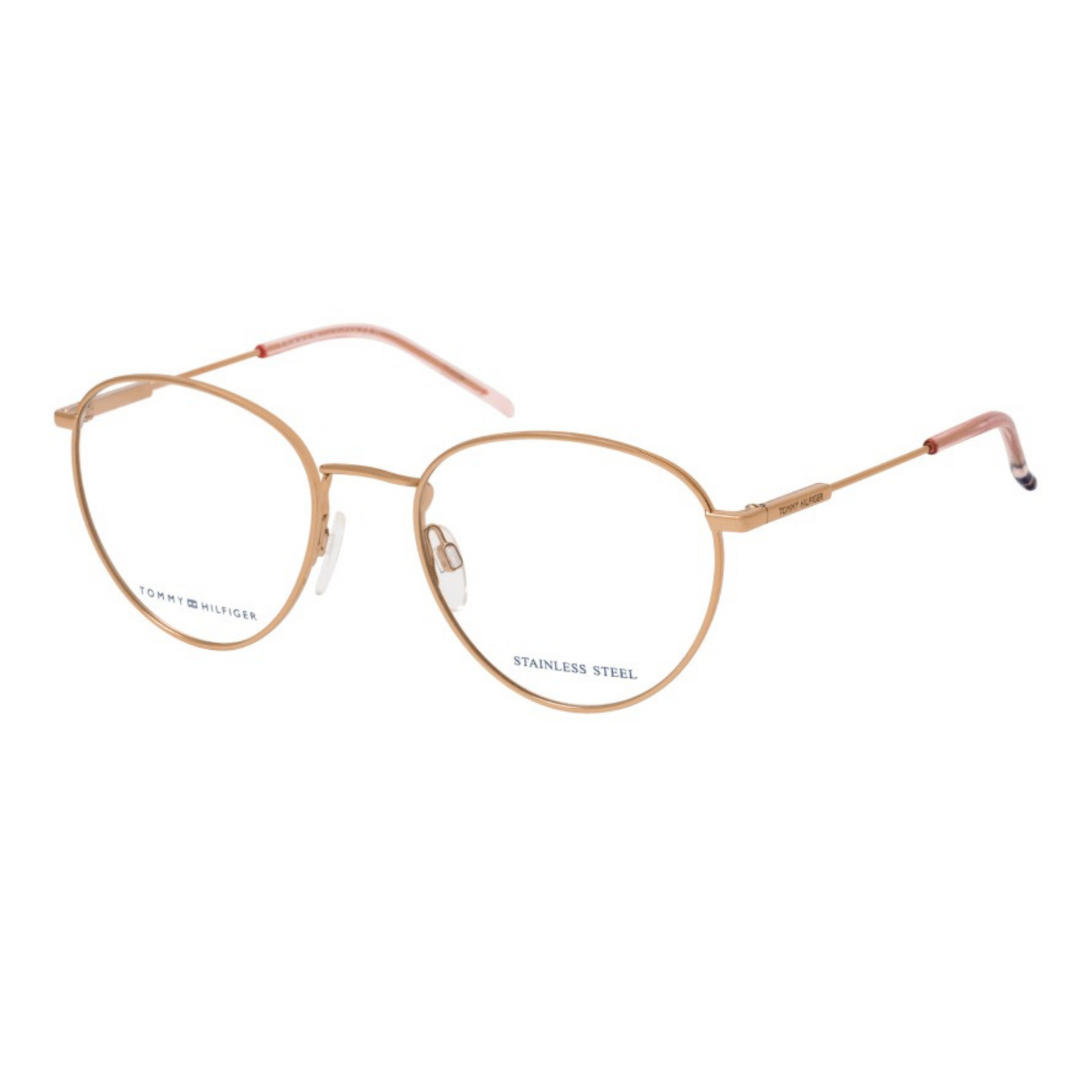 Tommy Hilfiger Shiny Gold Copper Oval Unisex Eyeglasses TH1727 DDB