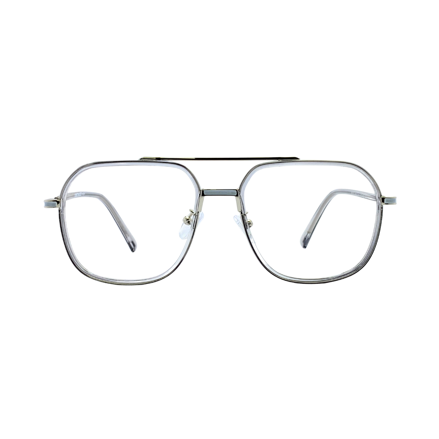 ALFA "Vienna" Silver Aviator Eyeglasses for Men 23008 C3/5 56