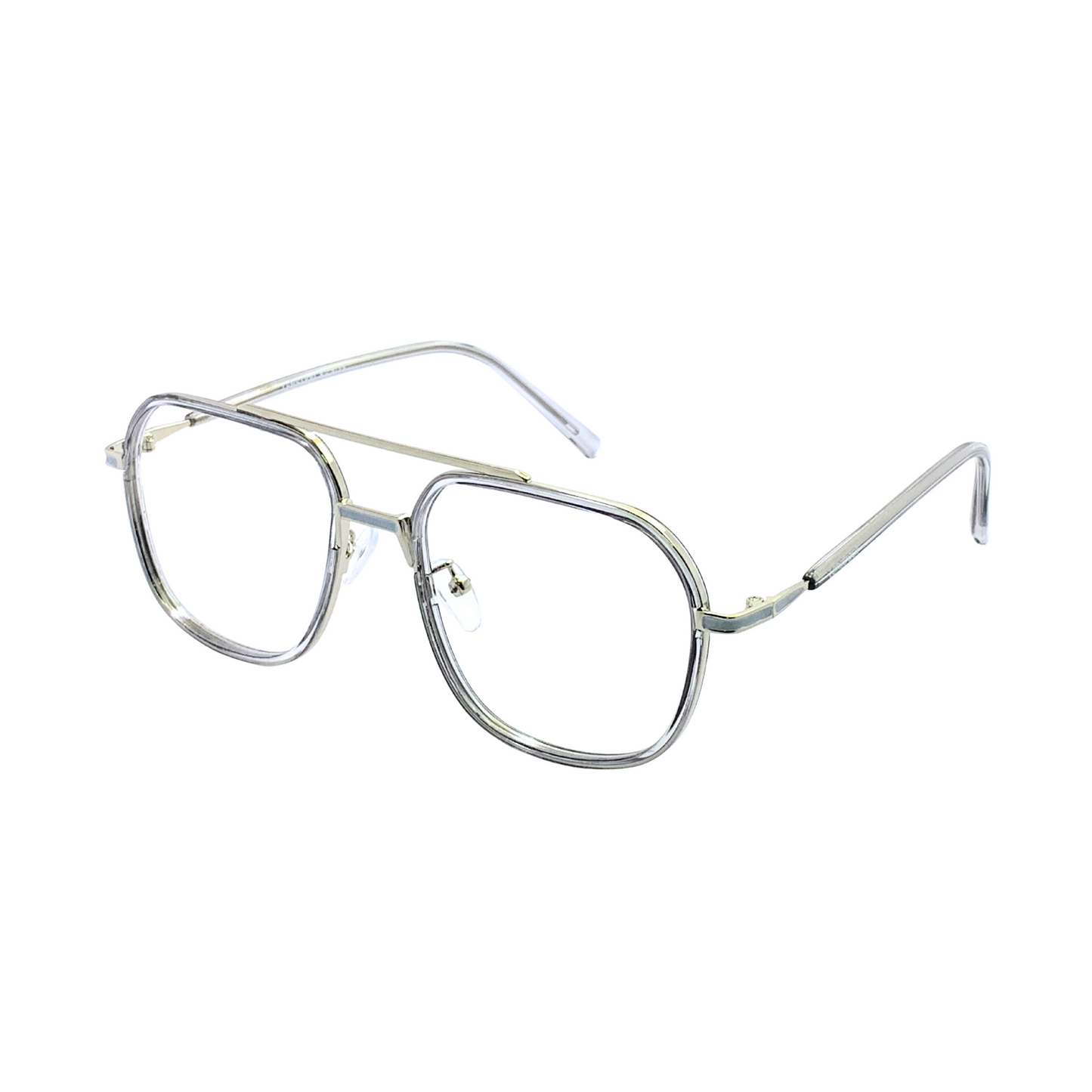 ALFA "Vienna" Silver Aviator Eyeglasses for Men 23008 C3/5 56