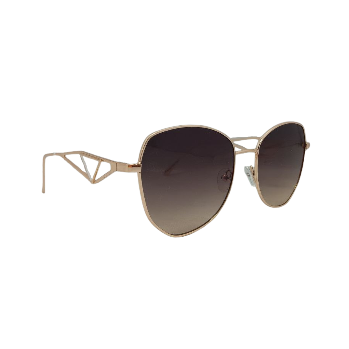 Essentials "Poppy" Geometric Round Sunglasses For Women 18095