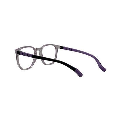 Essentials "Owl" Round Transparent Purple Kids Flexible Eyeglasses TR 15