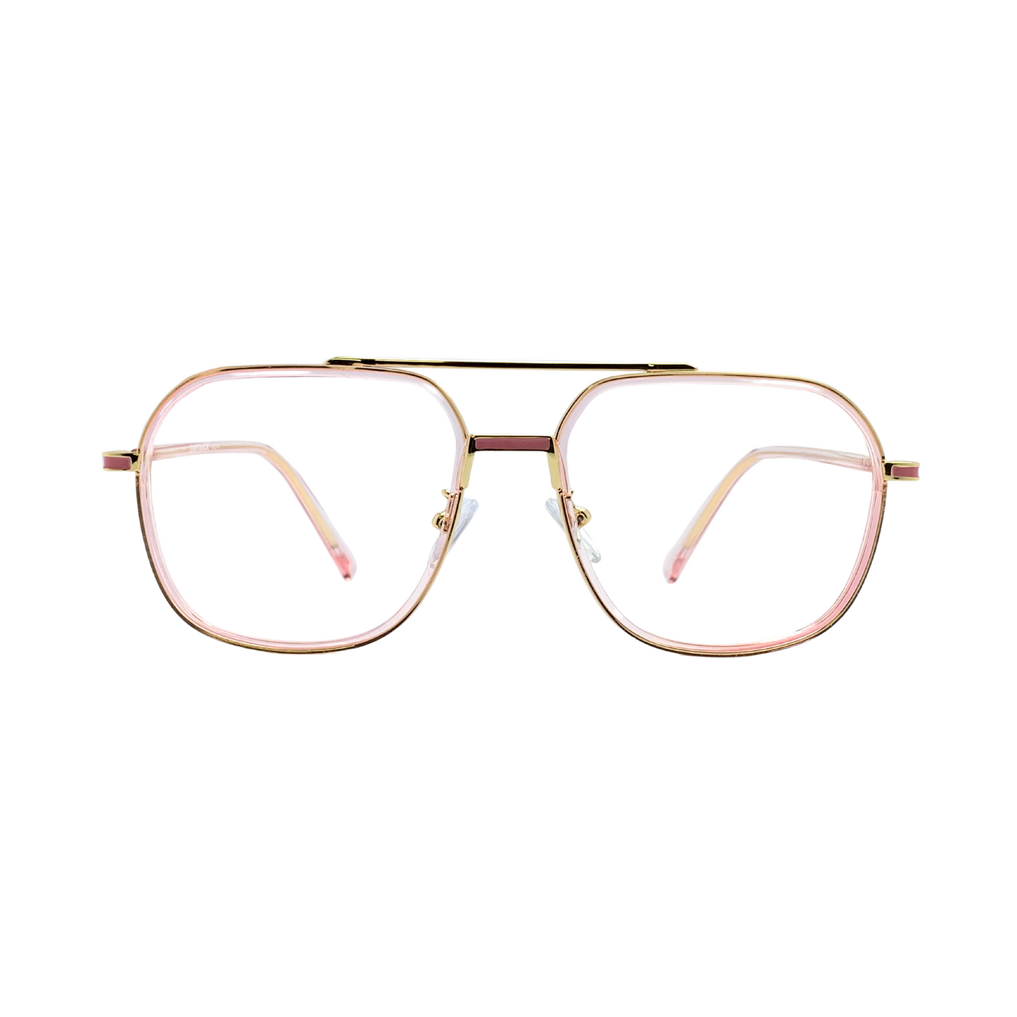 ALFA "Vienna" Rose Gold Aviator Eyeglasses for Men 23008 C5/8 56