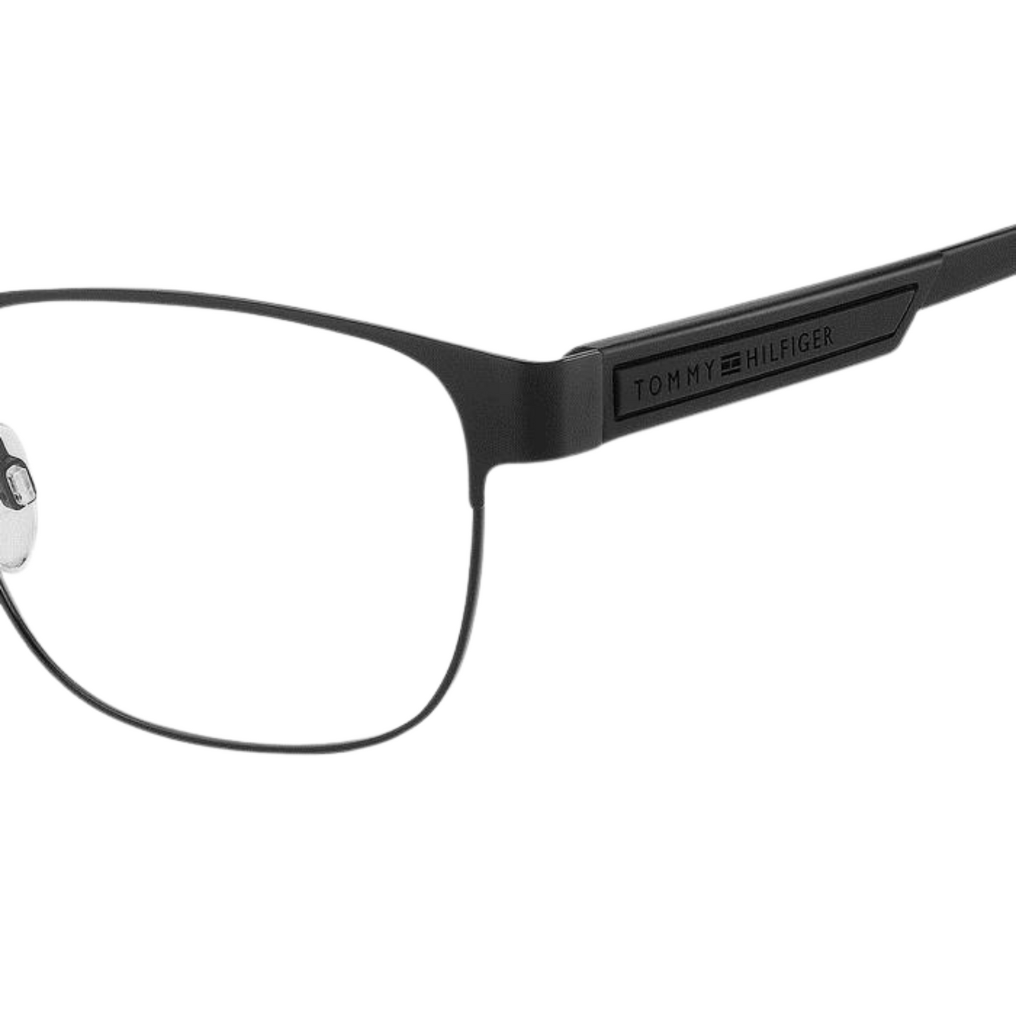 Tommy Hilfiger Matte Black Square Unisex Eyeglasses TH2090 003