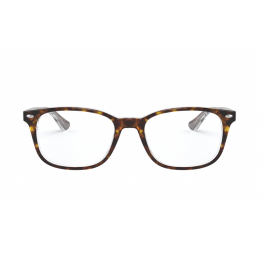 Ray-Ban Havana Rectangle Unisex Eyeglasses RB5375 5082/51