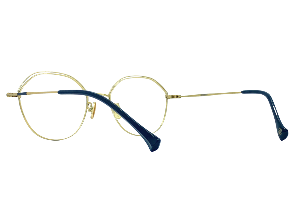 Lensnut Latemon Black Gold Cateye Full Rim Eyeglasses LNL9015COL1
