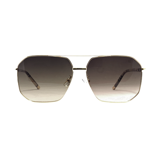 Hip Hop Gold Square Unisex Sunglasses