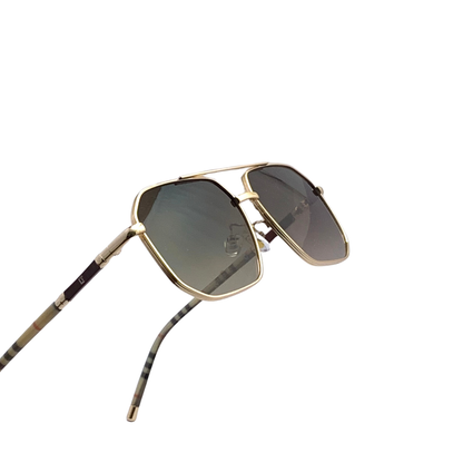 Hip Hop Gold Square Unisex Sunglasses