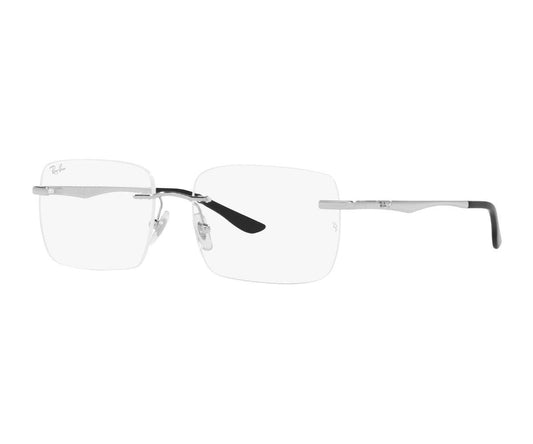 Ray-Ban Silver Rimless Unisex Eyeglasses RB6483I 3129/55