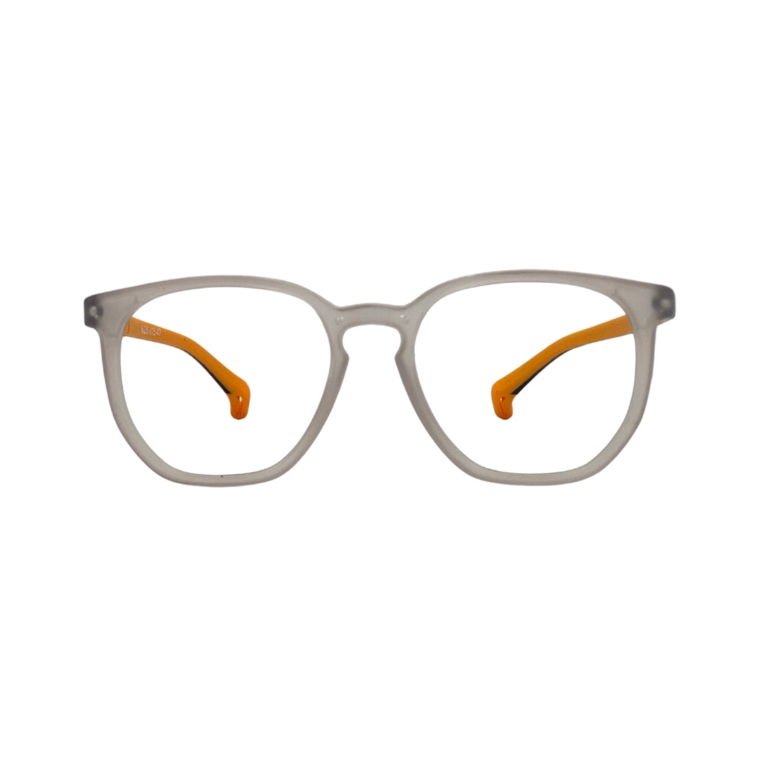 Essentials "Owl" Round Matte Orange Kids Flexible Eyeglasses TR 15