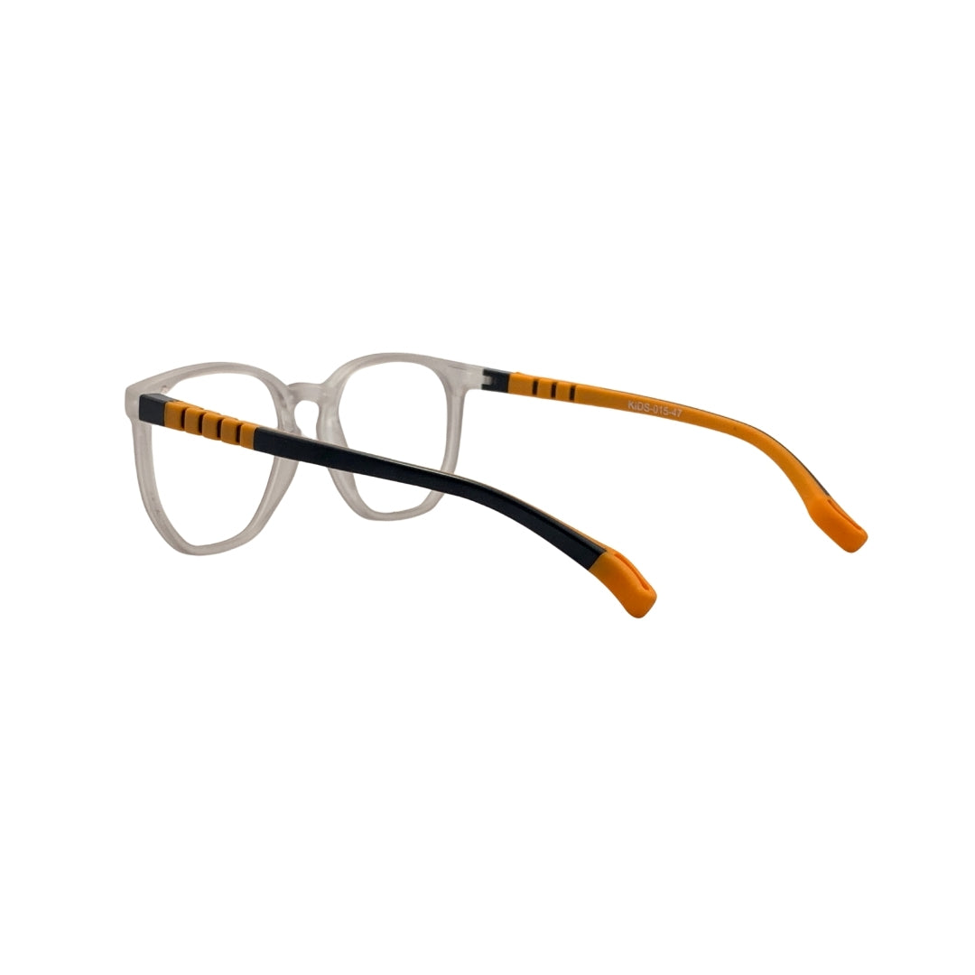 Essentials "Owl" Round Matte Orange Kids Flexible Eyeglasses TR 15