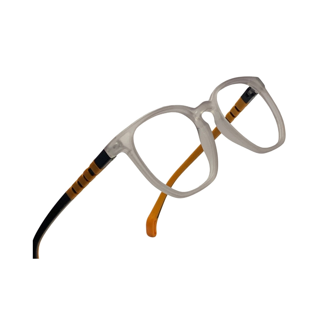 Essentials "Owl" Round Matte Orange Kids Flexible Eyeglasses TR 15