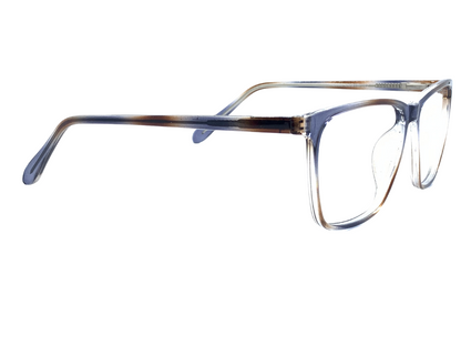 Lensnut Floral Transparent Rectangle Full Rim Eyeglasses LN8038C12