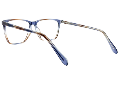 Lensnut Floral Transparent Rectangle Full Rim Eyeglasses LN8038C12