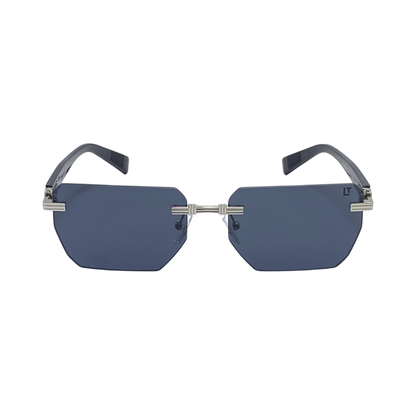 Hip Hop Blue Rectangle Unisex Sunglasses