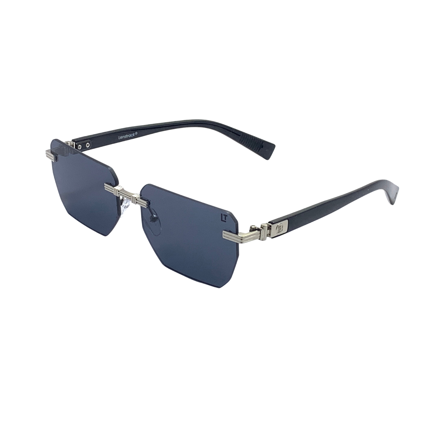 Hip Hop Blue Rectangle Unisex Sunglasses