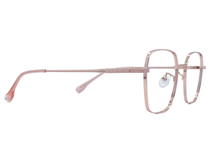 Lensnut Latemon Rose Gold ButterFly Full Rim Eyeglasses LNK218001C3
