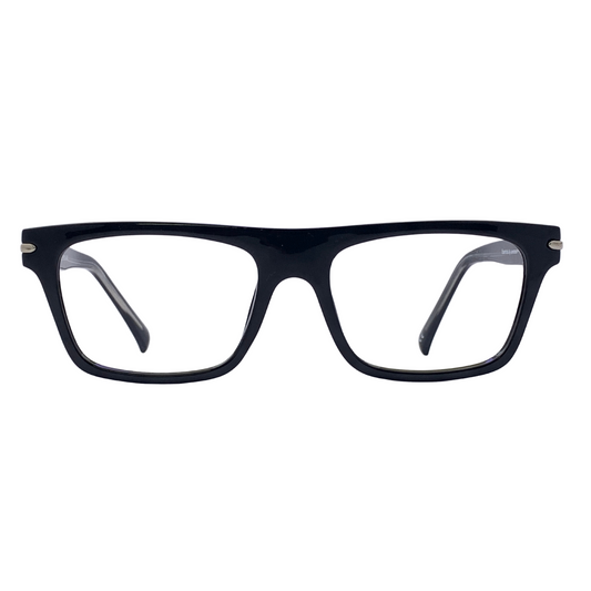 Essentials Juan Black Rectangle Unisex Eyeglasses M1046H C1/53