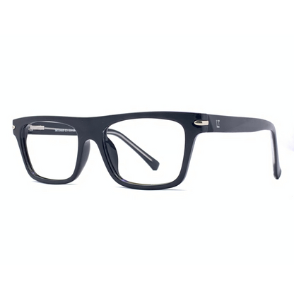 Essentials Juan Black Rectangle Unisex Eyeglasses M1046H C1/53