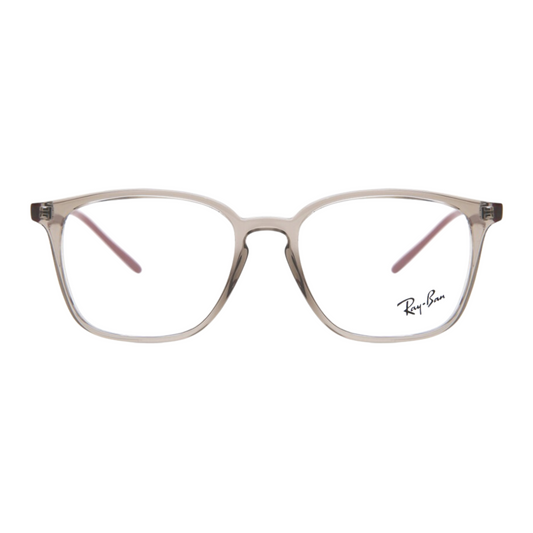 Ray-Ban Optics with Transparent Gray Frame Unisex Vista Eyeglasses RB7185 8083/52