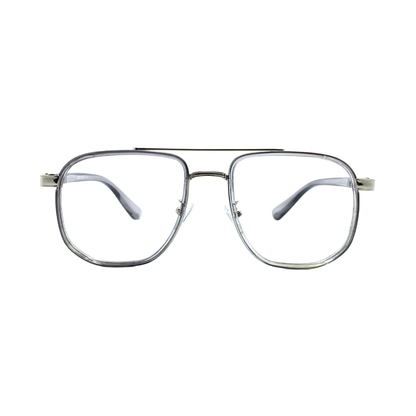 ALFA "Volga" White Aviator Unisex Eyeglasses 22038 C3T/52