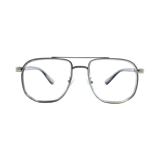 ALFA "Volga" White Aviator Unisex Eyeglasses 22038 C3T/52