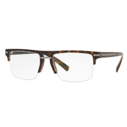 Versace Men Dark Havana Half Rim Eyeglasses VE3269 108/53