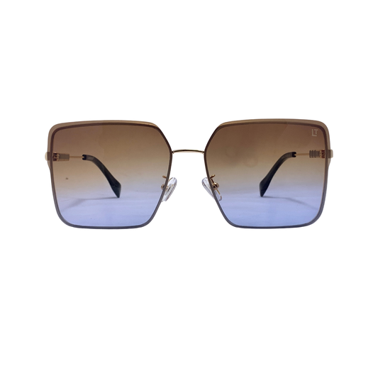 Hip Hop Blue Square Unisex Sunglasses