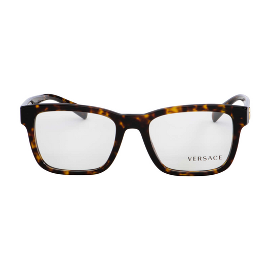 Versace Square Havana Unisex Eyeglasses VE3285 108/53