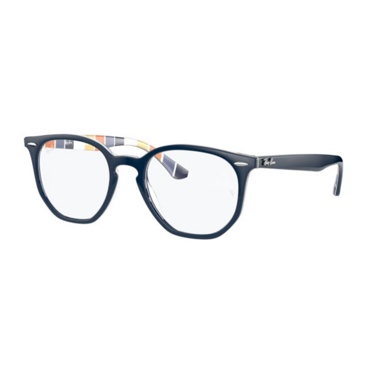 Ray-Ban Optics Hexagonal Blue Unisex Eyeglasses RB7151 8091/50