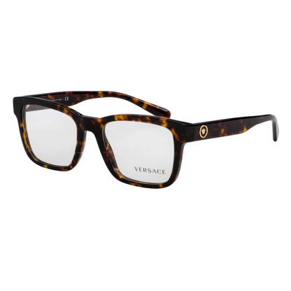 Versace Square Havana Unisex Eyeglasses VE3285 108/53