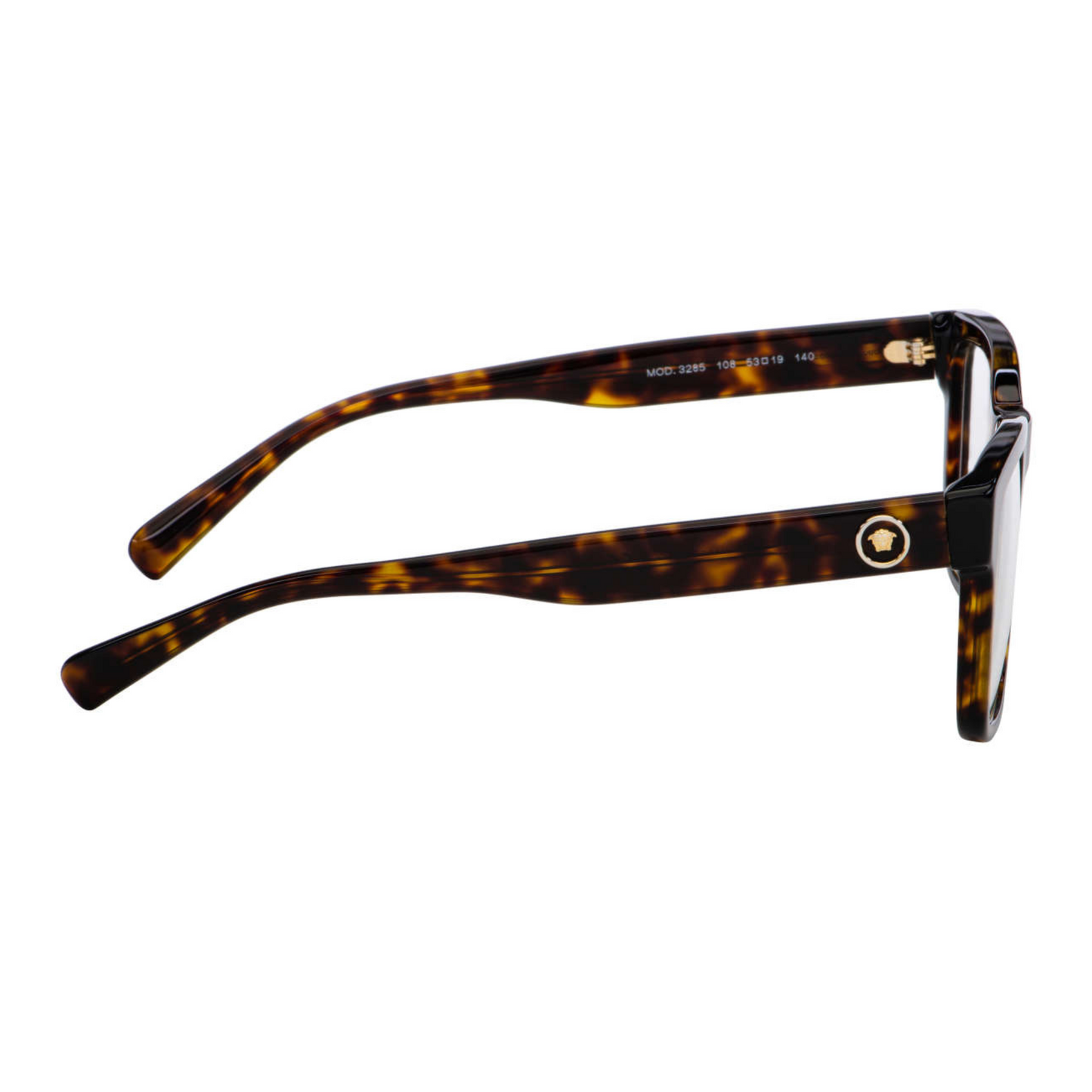 Versace Square Havana Unisex Eyeglasses VE3285 108/53