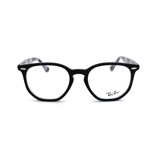 Ray-Ban Hexagonal Black Unisex Eyeglasses RB7151 8089/50