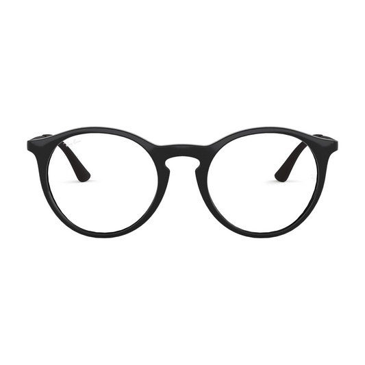 Ray-Ban Round Black Unisex Eyeglasses RB7132 2000/48