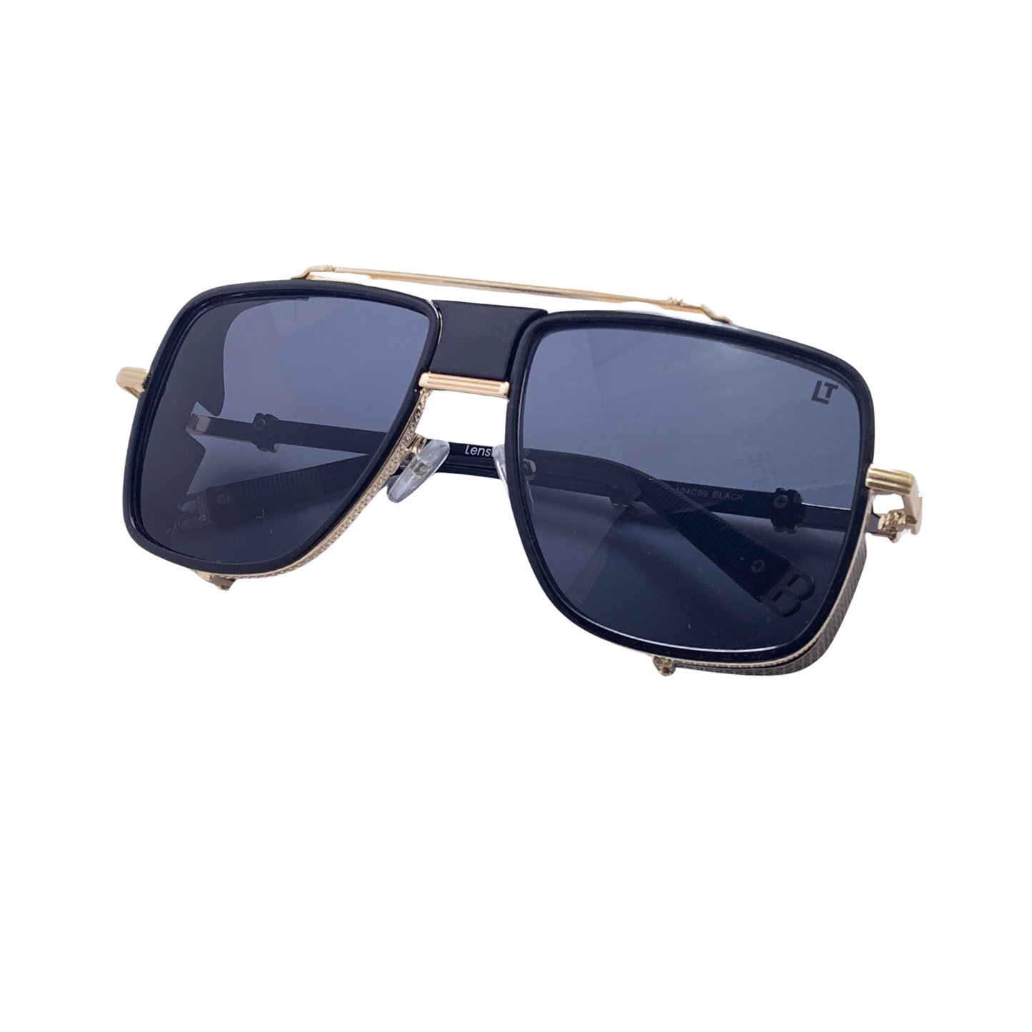 Hip Hop Blue Square Unisex Sunglasses