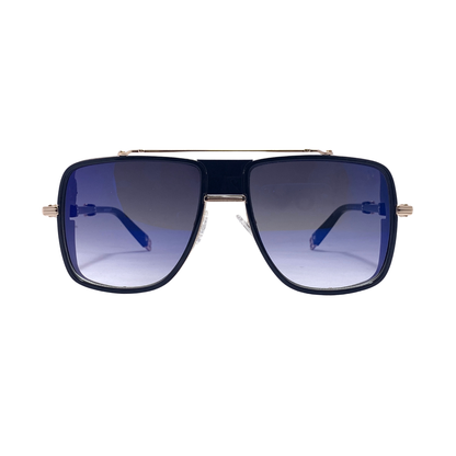 Hip Hop Blue Square Unisex Sunglasses