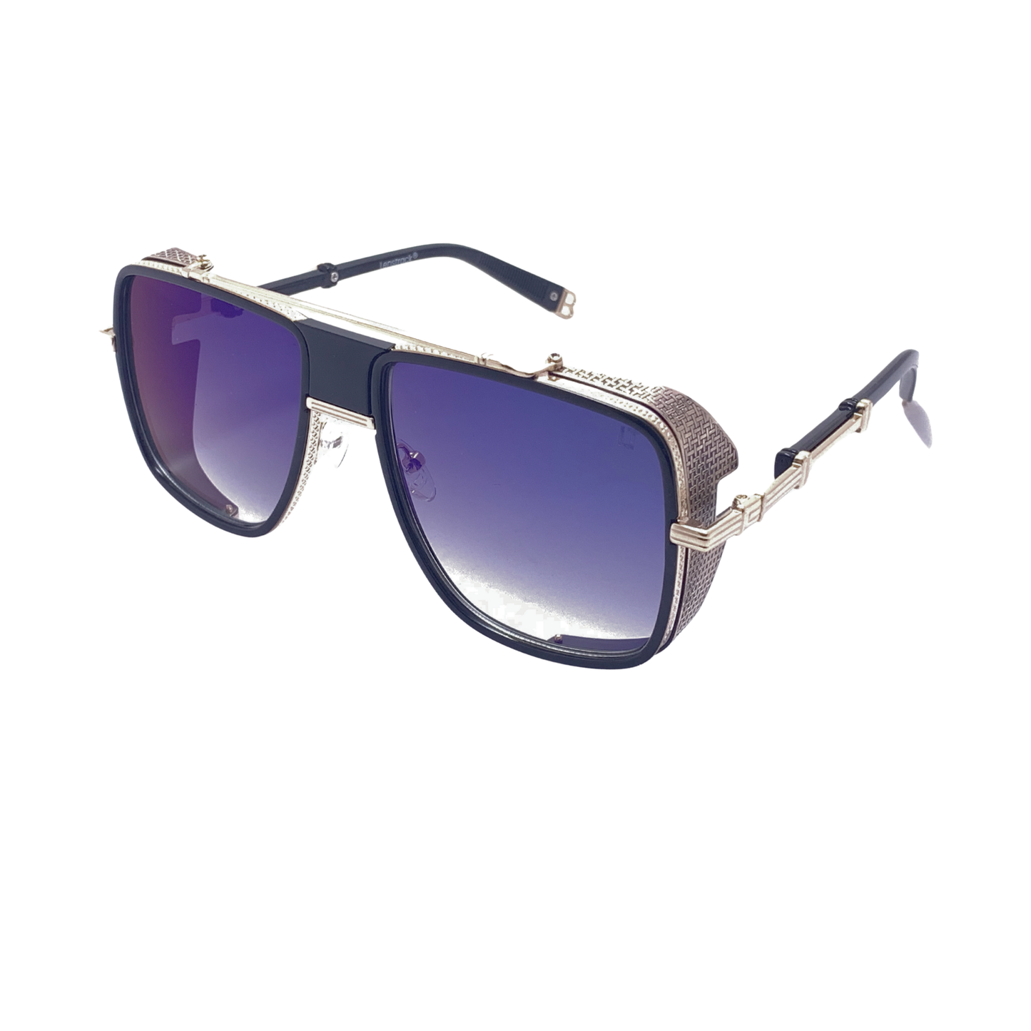 Hip Hop Blue Square Unisex Sunglasses