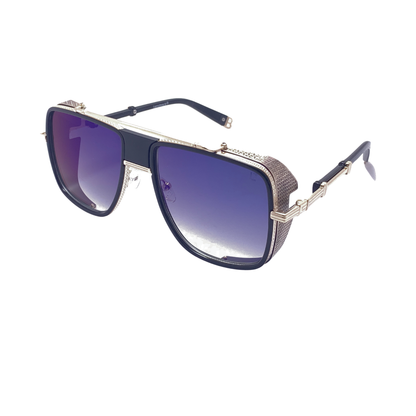 Hip Hop Blue Square Unisex Sunglasses