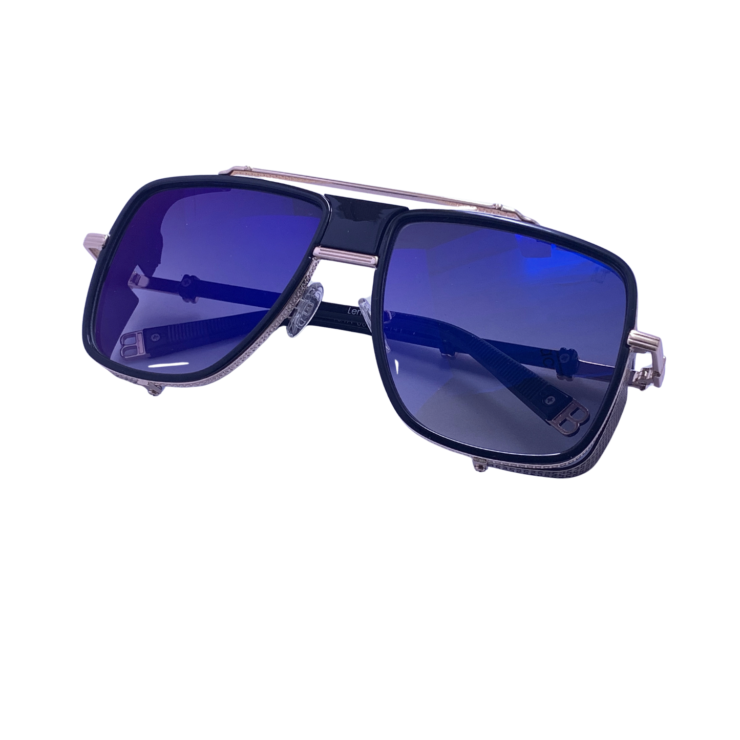 Hip Hop Blue Square Unisex Sunglasses