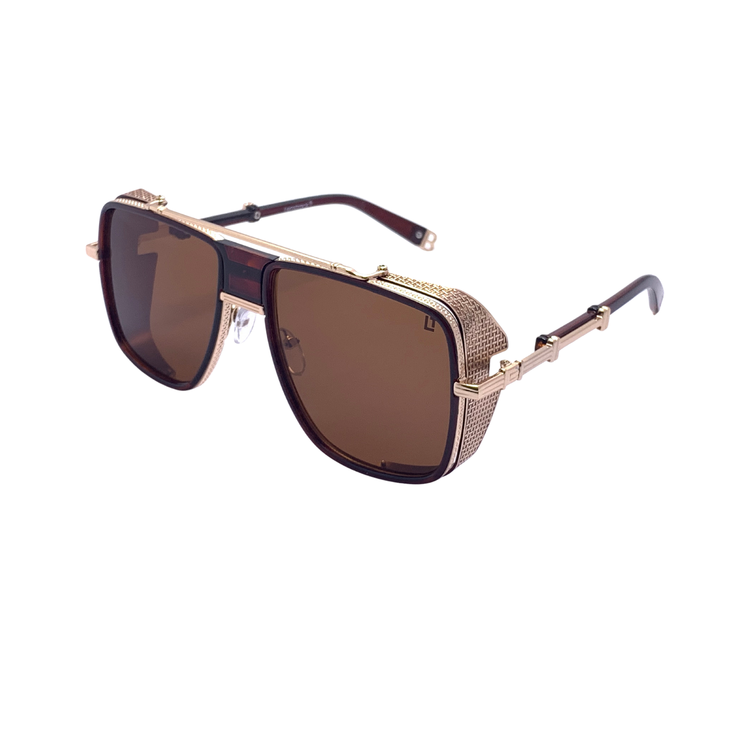 Hip Hop Brown Square Unisex Sunglasses