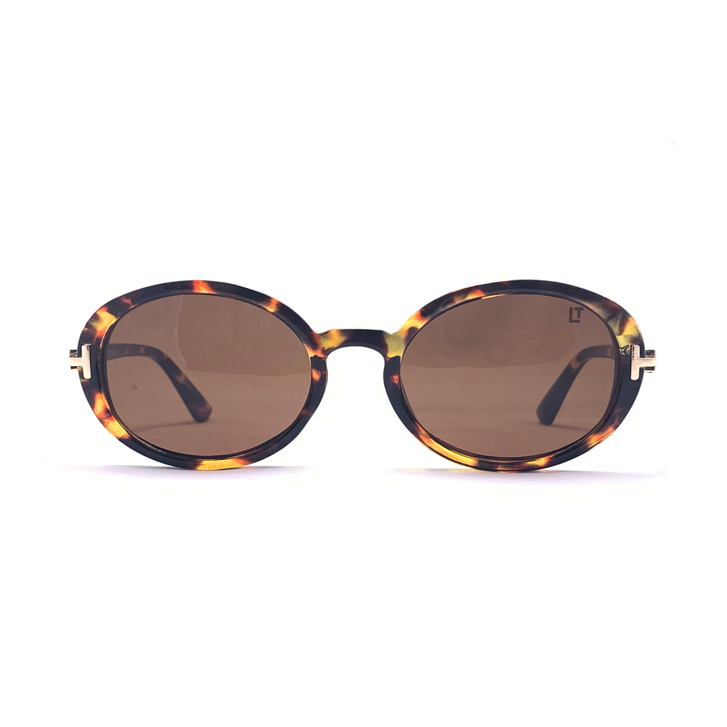 Hip Hop Havana Oval Sunglasses for Women