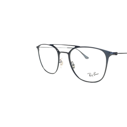 Ray-Ban Optics Square Metal Eyeglasses for Men RB6377 2904/50